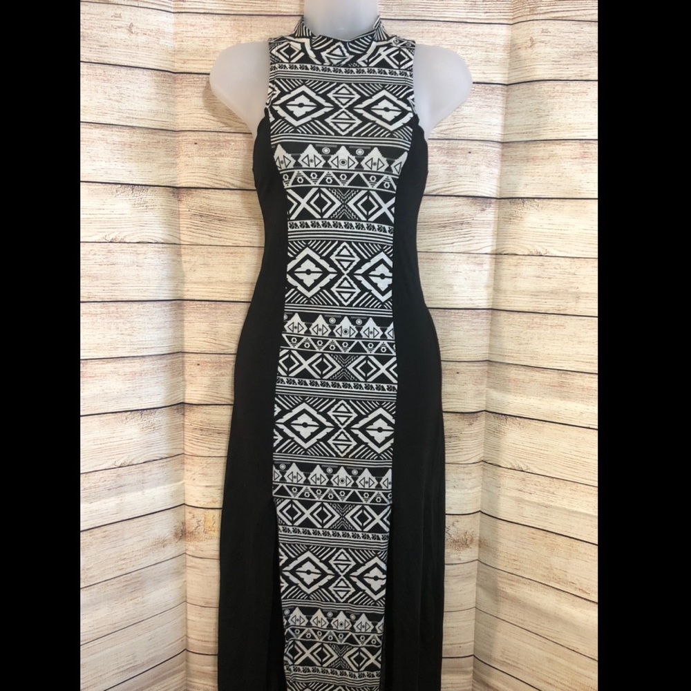 DEREK HEART front slit maxi